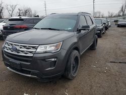 Ford Explorer xlt salvage cars for sale: 2018 Ford Explorer XLT