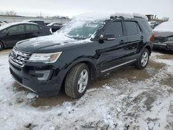 Ford Explorer salvage cars for sale: 2017 Ford Explorer XLT