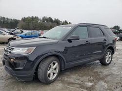 Salvage cars for sale at Mendon, MA auction: 2018 Ford Explorer