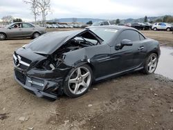 Salvage cars for sale at San Martin, CA auction: 2015 Mercedes-Benz SLK 250