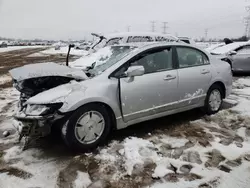 Salvage cars for sale from Copart Elgin, IL: 2006 Honda Civic Hybrid