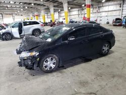 Honda salvage cars for sale: 2013 Honda Civic Hybrid L