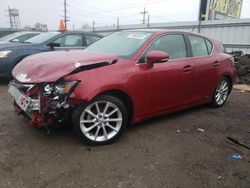 Vehiculos salvage en venta de Copart Chicago Heights, IL: 2012 Lexus CT 200