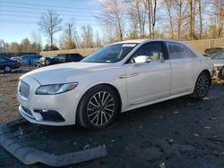 Salvage cars for sale at Waldorf, MD auction: 2017 Lincoln Continental Select