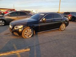 Salvage cars for sale from Copart Grand Prairie, TX: 2017 Mercedes-Benz C300