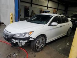 Honda Accord Sport salvage cars for sale: 2016 Honda Accord Sport