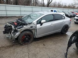 Honda Civic salvage cars for sale: 2015 Honda Civic LX