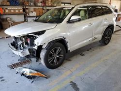 Salvage cars for sale at Montgomery, AL auction: 2016 Toyota Highlander XLE