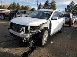 Vehiculos salvage en venta de Copart Denver, CO: 2017 Nissan Pathfinder S