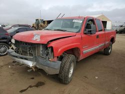 Salvage trucks for sale at Brighton, CO auction: 2002 Chevrolet Silverado K2500 Heavy Duty