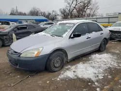 Salvage cars for sale from Copart Wichita, KS: 2005 Honda Accord DX