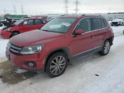 Salvage cars for sale from Copart Elgin, IL: 2012 Volkswagen Tiguan S