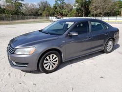 Vehiculos salvage en venta de Copart Fort Pierce, FL: 2014 Volkswagen Passat S
