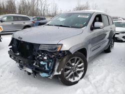 Jeep Grand Cherokee Overland salvage cars for sale: 2019 Jeep Grand Cherokee Overland