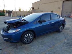 Honda Civic salvage cars for sale: 2015 Honda Civic LX