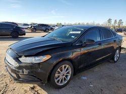 Salvage cars for sale at Houston, TX auction: 2017 Ford Fusion SE