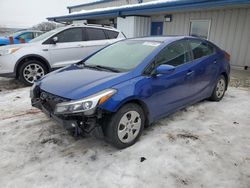 KIA Forte LX salvage cars for sale: 2017 KIA Forte LX