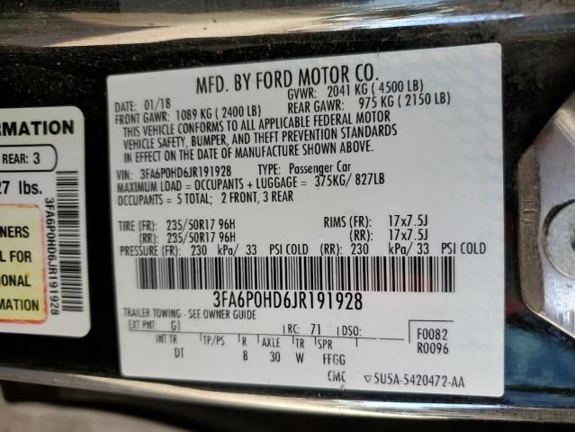 2018 Ford Fusion SE