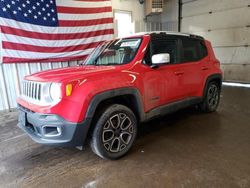 Salvage cars for sale from Copart Lyman, ME: 2015 Jeep Renegade Limited