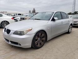 Salvage cars for sale from Copart Vallejo, CA: 2005 BMW 530 I