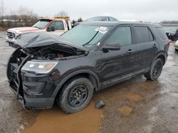 Salvage cars for sale from Copart Columbia Station, OH: 2018 Ford Explorer Police Interceptor