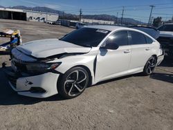 Salvage cars for sale at Sun Valley, CA auction: 2021 Honda Accord Sport