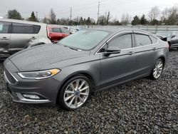 Ford Fusion salvage cars for sale: 2017 Ford Fusion Titanium