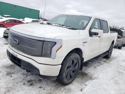 Salvage cars for sale from Copart Montreal Est, QC: 2023 Ford F150 Lightning PRO