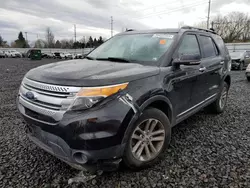 Salvage cars for sale at Portland, OR auction: 2015 Ford Explorer XLT