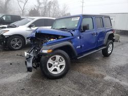 Salvage cars for sale at Bridgeton, MO auction: 2019 Jeep Wrangler Unlimited Sport