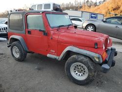 Salvage cars for sale from Copart Hurricane, WV: 2003 Jeep Wrangler / TJ Sport