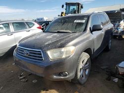 Salvage cars for sale from Copart Brighton, CO: 2008 Toyota Highlander Limited