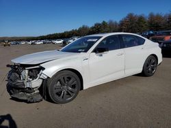 Salvage cars for sale from Copart Brookhaven, NY: 2021 Acura TLX Tech A