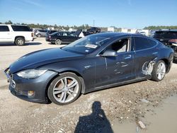 Salvage cars for sale at Houston, TX auction: 2014 Tesla Model S