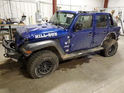 Jeep Wrangler salvage cars for sale: 2018 Jeep Wrangler Unlimited Sport