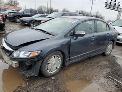 Honda Civic Hybrid salvage cars for sale: 2009 Honda Civic Hybrid