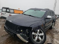 Salvage cars for sale at Elgin, IL auction: 2012 Jeep Grand Cherokee Overland