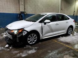 Salvage cars for sale at Woodhaven, MI auction: 2022 Toyota Corolla LE