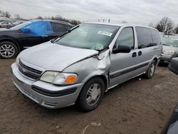 Chevrolet Venture salvage cars for sale: 2003 Chevrolet Venture