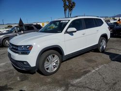 Volkswagen Atlas SE salvage cars for sale: 2019 Volkswagen Atlas SE