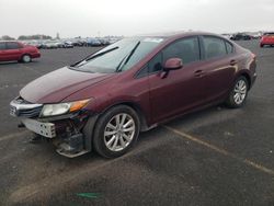 Salvage cars for sale from Copart Sacramento, CA: 2012 Honda Civic EX