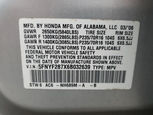 2006 Honda Pilot EX