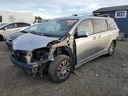 Salvage cars for sale from Copart Antelope, CA: 2018 Toyota Sienna XLE