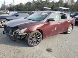 Salvage cars for sale from Copart Savannah, GA: 2010 Nissan Maxima S