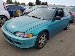 Honda salvage cars for sale: 1993 Honda Civic DX