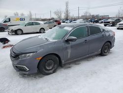 Salvage cars for sale at Montreal Est, QC auction: 2019 Honda Civic LX