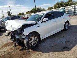 Salvage cars for sale from Copart Miami, FL: 2016 KIA Optima LX