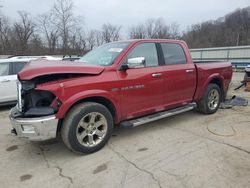 Salvage cars for sale from Copart Ellwood City, PA: 2012 Dodge RAM 1500 Laramie