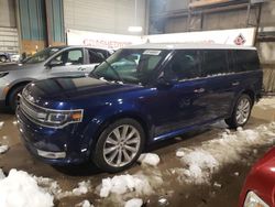Salvage cars for sale at Eldridge, IA auction: 2016 Ford Flex Limited