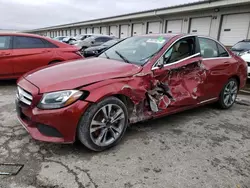 Vehiculos salvage en venta de Copart Louisville, KY: 2017 Mercedes-Benz C300